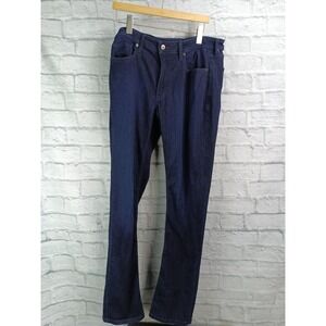 True Classic Jeans Mens 33 Blue Dark Wash Stretch Denim Straight Leg Pants